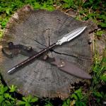 Personalized Carbon Steel Viking Spear Sword