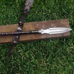 Personalized Carbon Steel Viking Spear Sword