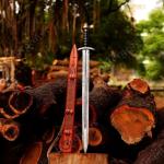 Battle Ready Hand Forged Viking Sword with Scabbard