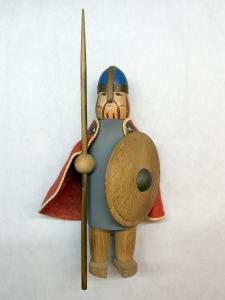 Vintage Viking Oslo Wood Doll Toy Figurine