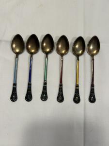 Norse Norne 925 Enamel Demitasse Spoon Set