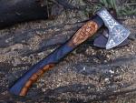 Viking Style Hand Forged Carbon Steel Tomahawk Axe