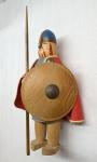 Vintage Viking Oslo Wood Doll Toy Figurine
