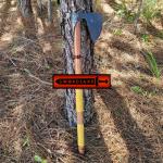Viking Two-Handed Axe with Wood Handle