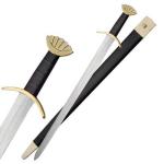 Ulfberht Viking Sword with Brass Guard, 37.5in