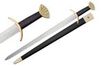 Ulfberht Viking Sword with Brass Guard, 37.5in