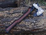 Handmade Viking Tomahawk Axe with Carbon Steel Blade