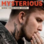 Black Viking Runes Hoop Earrings for Everyone