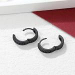 Black Viking Runes Hoop Earrings for Everyone