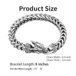 Men's Stainless Steel Viking Dragon Bracelet