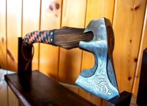 Viking Tactical Axe - Hand Forged Steel with Sheath