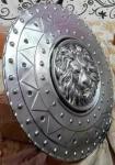 24" Viking Lion Shield - Medieval Iron Design