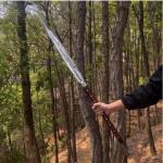 Viking Spear Sword with Custom Carbon Steel Blade