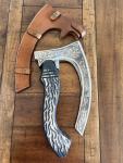 Handmade Viking Valhalla Axe with Leather Sheath