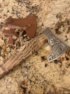 21” Viking Battle Axe with Ash Wood Handle