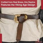 Viking Age 100% Brass Decorative Belt Buckle