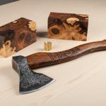 Personalized Viking Hatchet Hand Forged Carbon Steel