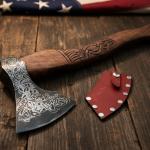 Personalized Viking Hatchet Hand Forged Carbon Steel