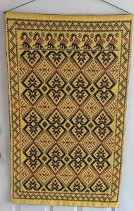 Norwegian Wool Tapestry: Nordic Star and Creatures