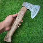 13'' Viking Bearded Axe with Sheath
