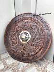 24" Viking Shield - Handmade Wood and Metal