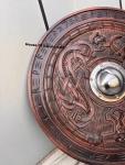 24" Viking Shield - Handmade Wood and Metal