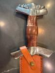 Celtic Damascus Viking Sword with Scabbard & Strap