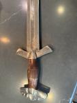 Celtic Damascus Viking Sword with Scabbard & Strap