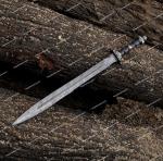 Damascus Steel Viking Valhalla Sword with Sheath