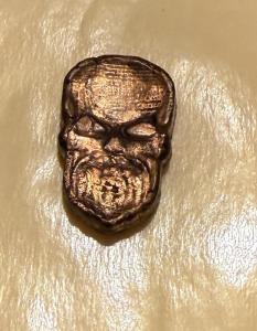 Viking Copper Skull Decoration