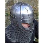 Viking Helmet 18G Steel Chainmail Home Decor