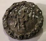 Norwegian Silver Skier Brooch with Nørsk Design