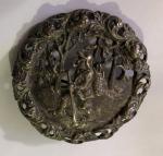 Norwegian Silver Skier Brooch with Nørsk Design