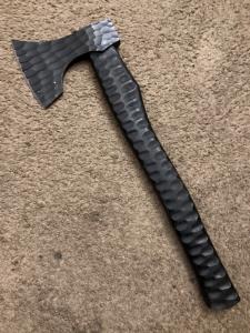 Hand-Forged Viking Tomahawk Axe with Engraving