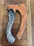 Custom Viking Valhalla Axe with Leather Sheath