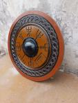 24" Wooden Viking Round Shield for LARP