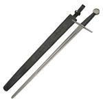 40" Medieval One-Hand Sword with Leather Grip