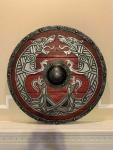 24" Wooden Viking Shield - Handmade Medieval Style