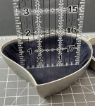 Heart-Shaped Silver Jewelry Box with Blue Lining