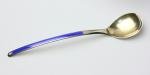 Norwegian Blue Enamel Serving Spoon by Thune