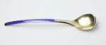 Norwegian Blue Enamel Serving Spoon by Thune