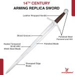 Functional Viking Arming Sword with Sheath