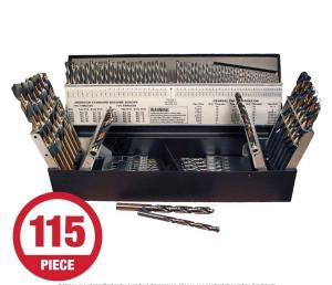 Norseman 115-Piece Jobber Drill Bit Set