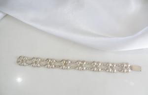 Norwegian H.J. 830 Silver Bead Bracelet 7