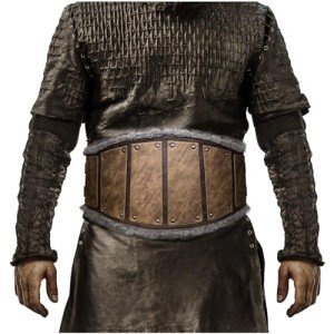 Vintage Norse Viking Faux Leather Waist Armor