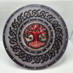 24" Viking Wooden Shield with Heavy Metal Fittings