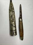 Rare Antique Norwegian  Toten Hunting Knife and Sheath