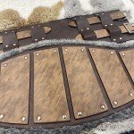 Vintage Norse Viking Faux Leather Waist Armor