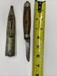 Rare Antique Norwegian  Toten Hunting Knife and Sheath