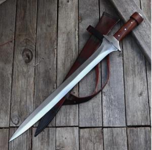 39" Full Tang Viking Sword - Battle Ready High Carbon Steel Replica w/ Scarbbard